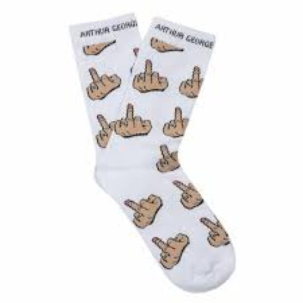NWT Kylie x Arthur George Limited Edition Middle Finger socks